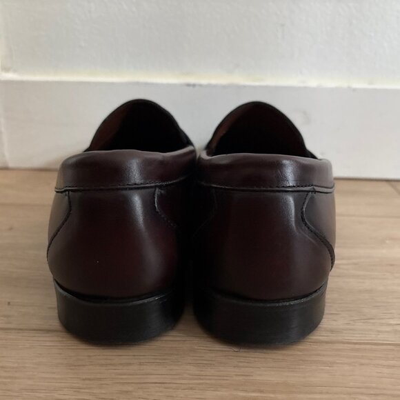 Allen Edmonds Walden Burgundy/ Oxblood Loafers/ Slip on Shoes - 9.5D - Picture 2 of 8